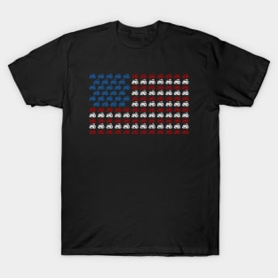 American Flag Tractor Shirt – Patriotic Farmer USA Flag T-Shirt